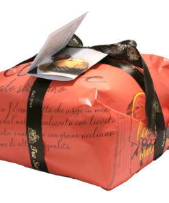Panettone artigianale siciliano tradizionale con uvetta e senza canditi