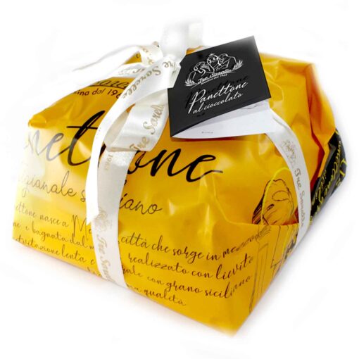 Panettone artigianale siciliano Tre Sorelle al cioccolato 1 Kg