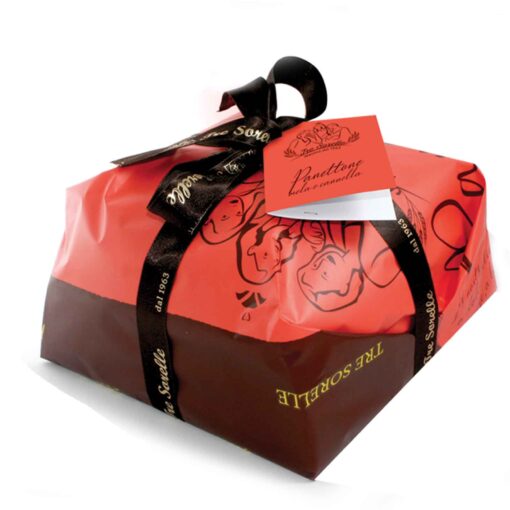 Panettone artigianale siciliano Tre Sorelle Mela e Cannella 1 Kg