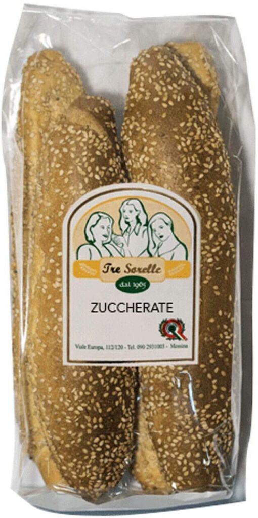 Zuccarati da 300 gr - Zuccherate Grossi grissini zuccherati tipici siciliani